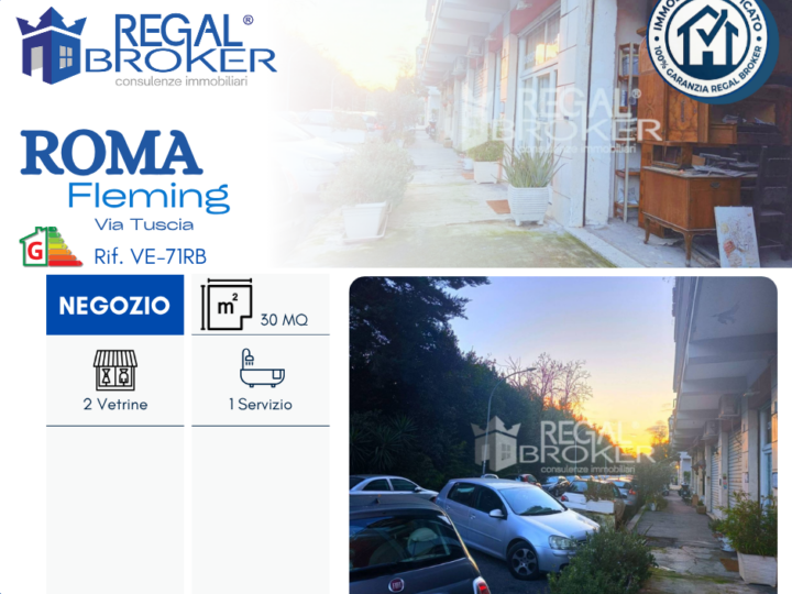 Roma Fleming, negozio 2 vetrine