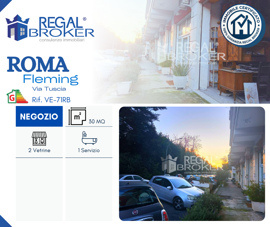 Roma Fleming, negozio 2 vetrine