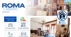 Roma Labaro, luminoso trilocale con cantina
