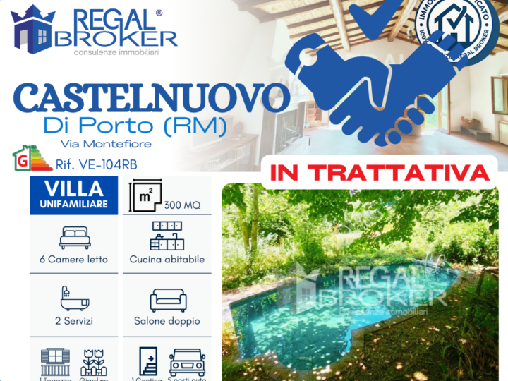 Castelnuovo di Porto, villa unifamiliare immersa nel verde