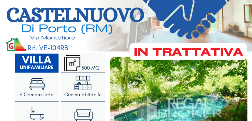 Castelnuovo di Porto, villa unifamiliare immersa nel verde
