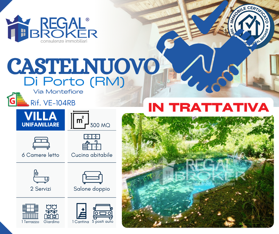 Castelnuovo di Porto, villa unifamiliare immersa nel verde