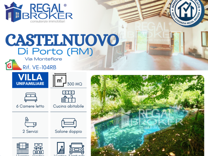 Castelnuovo di Porto, villa unifamiliare immersa nel verde