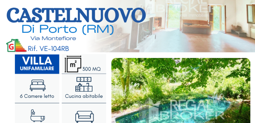 Castelnuovo di Porto, villa unifamiliare immersa nel verde