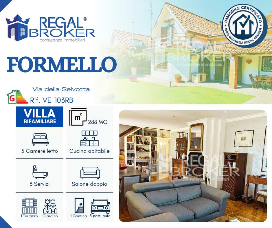 Formello, villa bifamiliare con due piscine