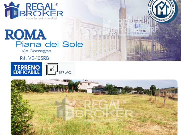 Roma Piana del Sole, terreno edificabile