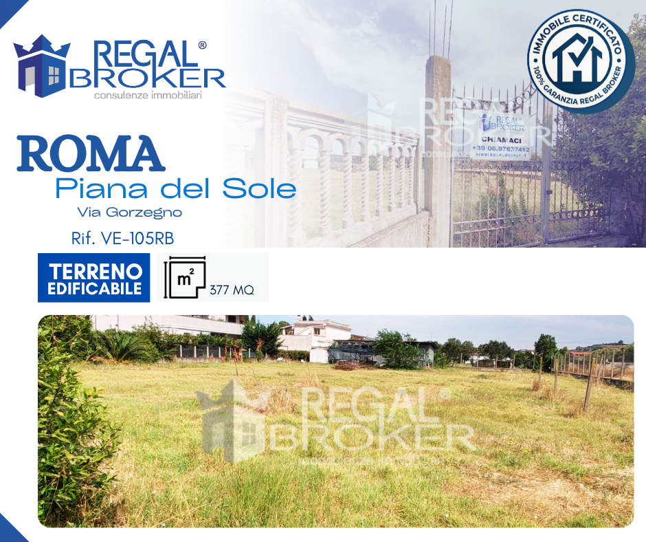 Roma Piana del Sole, terreno edificabile