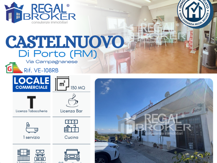 Castelnuovo di Porto, licenza Bar/tabaccheria e mura