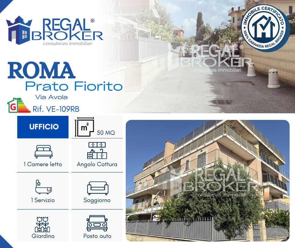 Roma Prato Fiorito, ufficio con posto auto